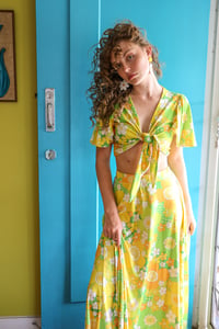 Image 1 of Angel crop and maxi Skirt SET in Get Back