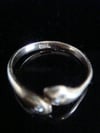 VICTORIAN 18CT OLD CUT DIAMOND  SNAKE RING 2.2G RING SIZE M 