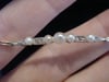 FRENCH EDWARDIAN 18CT YELLOW GOLD  SALTWATER PEARL & DIAMOND LINE BRACELET