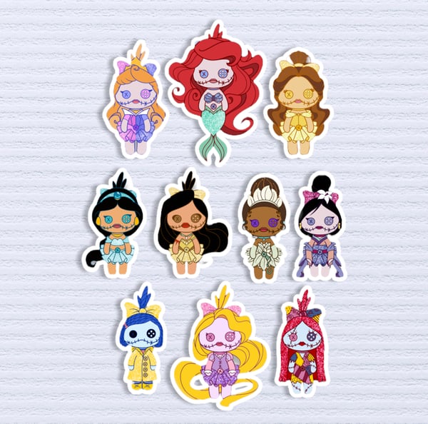 Image of Scrump Princess and Spooky Sticker Pack