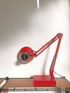 LÁMPARA FLEXO ROJO, AÑOS 70