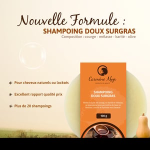 Image of Shampoing solide Courge & Mélasse | 100 g
