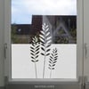 Milchglasfolie mit Zweigen - dekorativer Sichtschutz, Fensterfolie Naturmotiv