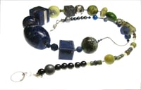 Image 3 of ONE OFF Long Sodalite with Serpentine Chunky Necklace