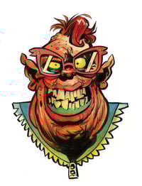Image 2 of NEW! Full Color Painted Monster Head