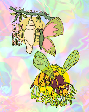 gizz bug holo stickers