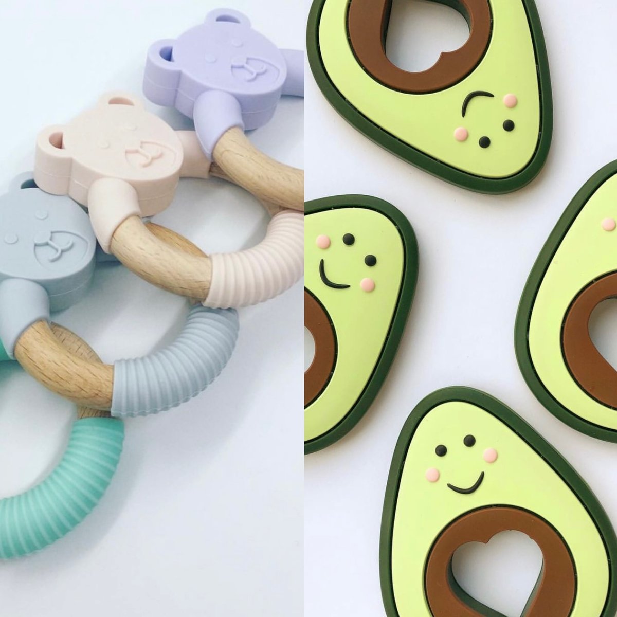 Silicone & Beech Teethers