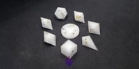 Image 1 of Cursed by Arrogance Uninked Sharp Edge Dice Set