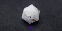 Image 3 of Cursed by Arrogance Uninked Sharp Edge Dice Set