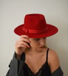 Bianca Fedora Hat / Red