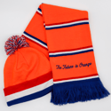 'The Future is Bright' Knitted Scarf & Bobble Hat Set