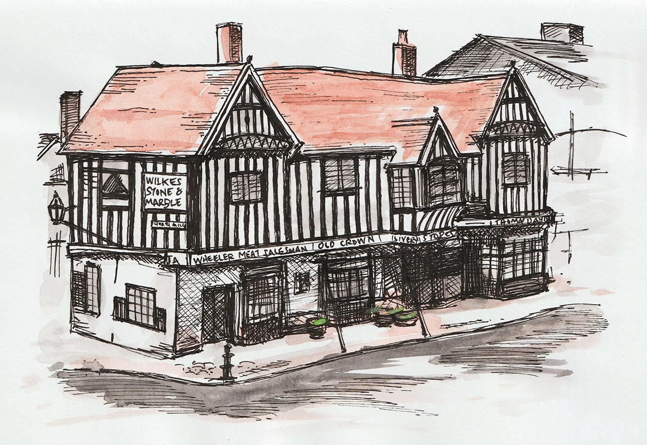 The Old Crown, Digbeth, Birmingham | Draw My City