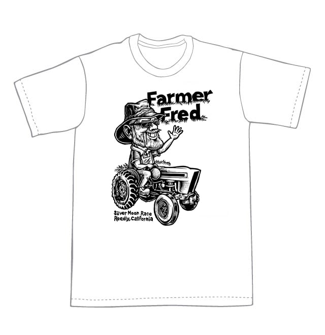 Farmer Fred T-shirt SILVER MOON RACE**FREE SHIPPING**