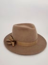 April Fedora Hat / Light Brown 