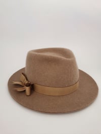 Image 2 of April Fedora Hat / Light Brown 