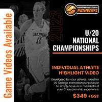 $349+gst - 2023 U20 & Ivor Burge National Championships - Individual Player Highlight Package