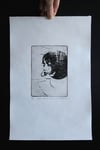 Woman with a Clue - Intaglio Etching