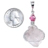 Pastel Pink Nirvana Himalayan Ice Quartz Pendant
