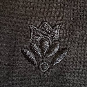 Image of Phuncle Long Sleeve Cropped Merino T Shirt - Liquorice