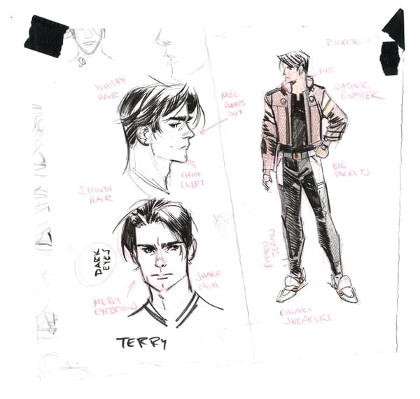 Image of Batman: Beyond the White Knight Character Design - Terry