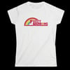 LADIES FUZZY RAINBOWS BILLY STRINGS FAN ART TEE MULTIPLE COLORS