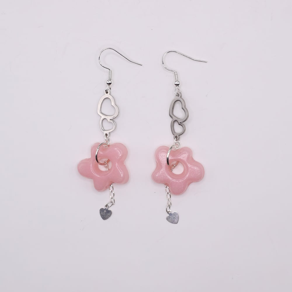 Image of XO Flower Earrings