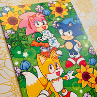 Image 2 of SONIC THE HEDGEHOG | Classic Green Hill Art Print