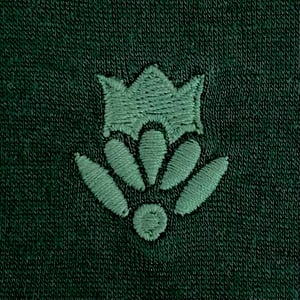 Image of Phuncle Long Sleeve Cropped Merino T Shirt - Evergreen