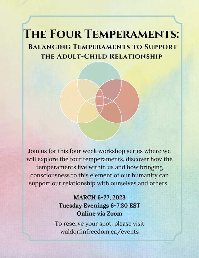 The Four Temperaments Spring Workshop
