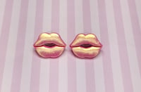 Sexy Pucker Lip Clay Studs 