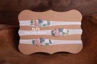 Image 4 of Boho headband pastel and white