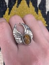Sterling Wings with Tigers Eye Ring (8.5)