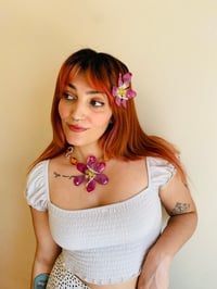 Image 8 of 💜🌼Golden Hour Tulip🌼💜  Necklace 