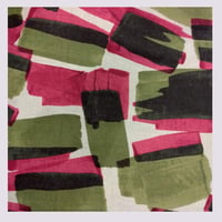 Image 3 of Tissu: Fuchsia and olive paint