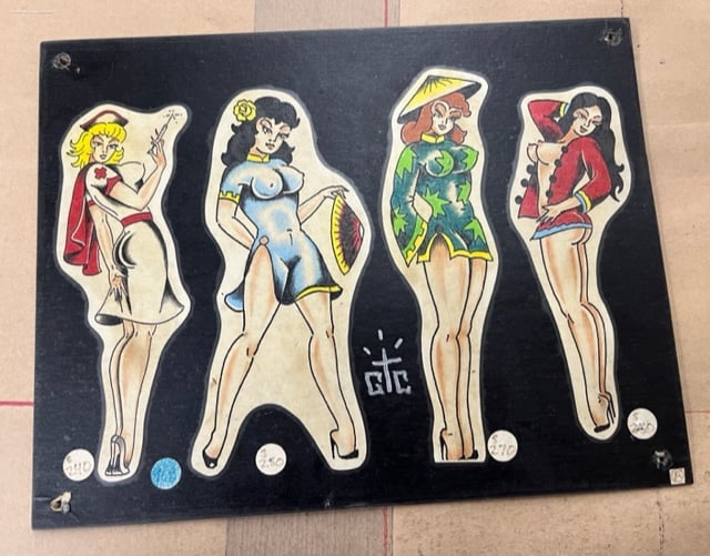 Image of Good Time Charlie Cartwright Pinup Tattoo Flash Signed "GTC" 03