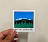 Dook'o'os'liid - San Francisco Peaks Polaroid Style Waterproof Vinyl Sticker