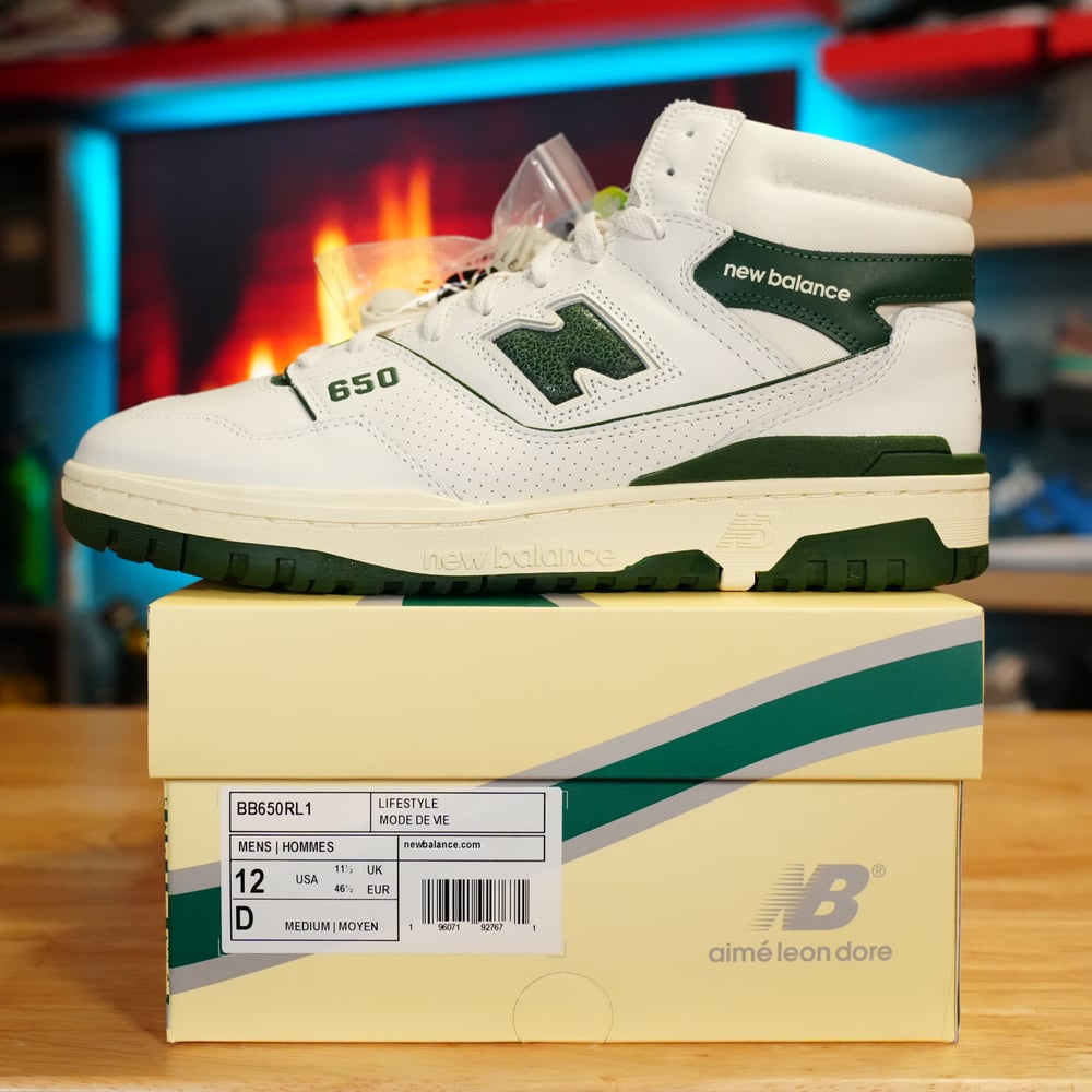 Image of Aime Leon Dore New Balance 650R White Green