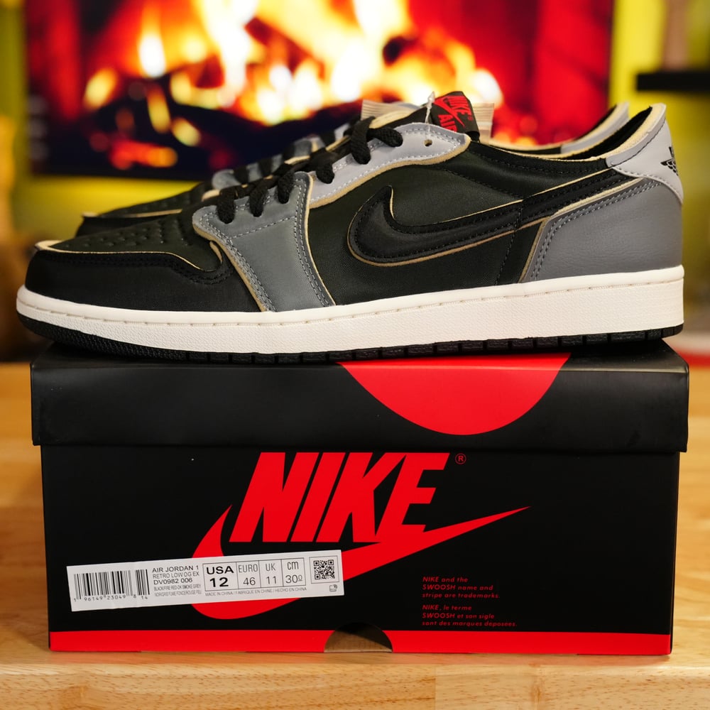 Image of Jordan 1 Low OG EX Black Smoke Grey