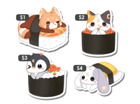 Image 2 of Sushi Friends Sticker