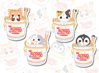 Image 1 of Noodles Friends Sticker