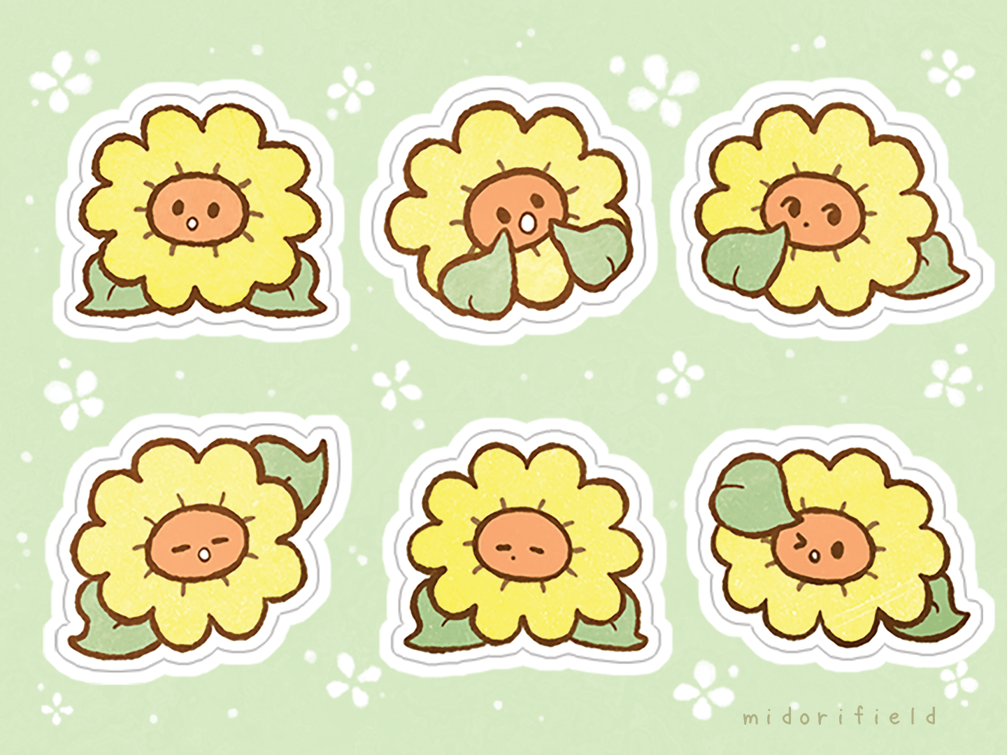 ORIGINAL: Sunflower Sticker Sheet