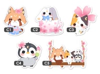 Image 2 of Cherry Blossom Friends Sticker