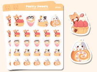 Image 2 of Pastry Friends Sticker Sheet #MFS009