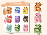 Image 2 of Pockymon Sticker Sheet #PKM001