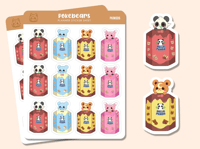 Image 2 of Pokebears Sticker Sheet #PKM006