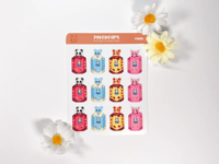 Image 1 of Pokebears Sticker Sheet #PKM006