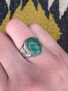 Sterling and Malachite Ring (8)