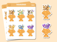 Image 2 of Taiyakimon Sticker Sheet #PKM004