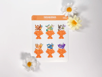 Image 1 of Taiyakimon Sticker Sheet #PKM004