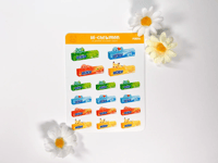 Image 1 of Hi-Chewmon Sticker Sheet #PKM005